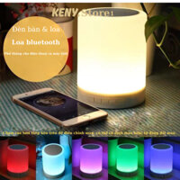 Loa bluetooth mini không dây 2in1 kết hợp đèn ngủ,đèn led cảm ứng đổi màu có móc treo hiện đại