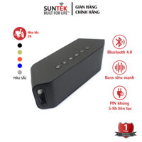 Loa Bluetooth Mini Không Dây Di Động SUNTEK S204 - Công suất 10W | Nghe nhạc 5-8 giờ | 2 Loa Treble + 1 Loa Bass | Âm thanh chất lượng cao | Hỗ trợ Jack 3.5mm USB Thẻ nhớ FM - Bảo hành Chính hãng 12 tháng