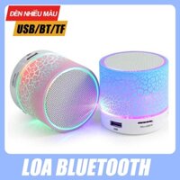 Loa bluetooth mini không dây nghe nhạc, cắm usb thẻ nhớ đa năng có đèn led chính hãng