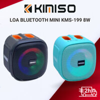 Loa bluetooth mini KIMISO KMS-199 chính hãng cao cấp,loa không dây, đèn led theo nhạc, âm bass chuẩn chất lượng