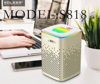 Loa bluetooth mini Kooller mã 818 thiết kế độc đáo, logo trái táo trên đầu có led [BH: 1 tháng]