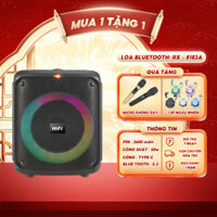 Loa Bluetooth mini RX-8183A Nhỏ Gọn 50W Bass Siêu Đỉnh Kèm 2 Micro Không Dây - Loa Hát Karaoke pin trâu [BH 12 THÁNG]