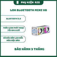 Loa Bluetooth Mini V8 Đèn Led Nháy Theo Nhạc , Công Suất 10W, Nghe Nhạc Hay, Âm Bass Tốt