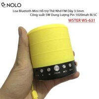 Loa Bluetooth Mini WSTER WS631 Hỗ Trợ Thẻ Nhớ FM Dây 3.5mm Công Suất 5W Dung Lượng Pin 1020mah BL5C