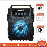Loa Bluetooth mini xách tay lz3101 - Âm thanh siêu hay đèn led nhấp nháy Hỗ trợ cắm thẻ nhớ, USB - Hàng Chính Hãng