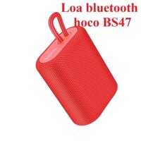Loa bluetooth nhỏ gọn hỗ trợ TWS cho điên thoại laptop  hoco BS47  hàng chính hãng - Đỏ