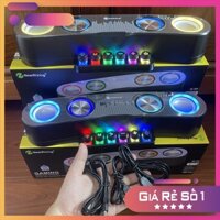 Loa Bluetooth NR-555 nhạc cực hay, đèn LED đẹp, pin 9 giờ sử dụng