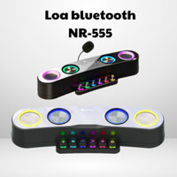 Loa bluetooth NR-555 phát sáng Bảo Hành 1 đổi 1 loa máy tính mini cao cấp Loa siêu trầm âm thanh cực hay