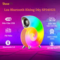 Loa bluetooth ốc sên nghe nhạc êm ái ,kết nối 5.0 đèn led 4 triệu màu F666