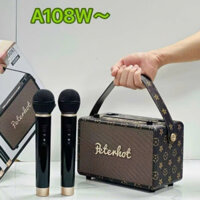Loa Bluetooth Peterhot A106W, A105, A108W Loa Karaoke Không Dây Kèm Mic Hát Cực Hay, Bass Cực Mạnh - BH 12 Tháng
