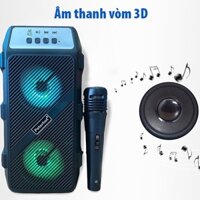 Loa bluetooth PHT-2322 kèm mic karaoke mini Loa karaoke không dây Peterhot Hỗ trợ thẻ nhớ