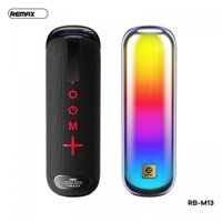 Loa bluetooth Remax rb-m13 FM Chất lượng âm thanh HiFi, bộ khuếch đại mạnh mẽ 3000mAh large capacity | Wireless 5.4 Multiple playback modes USB Mode ② AUX Mode 3 TWS Mode FM Mode 5 TF Mode