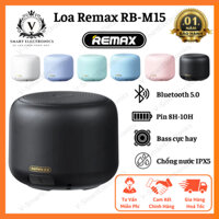 Loa bluetooth Remax RB-M15, Loa Bluetooth mini âm thanh vòm 360 độ, chống nước IPX5, nghe nhạc 8-10H, Bảo hành 12 tháng