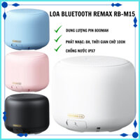 Loa Bluetooth Remax RB-M15, Tích hợp micro, âm thanh vòm 360 độ, chống nước IPX7, dung lượng pin dài tới 8h