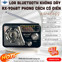 Loa bluetooth RX 950BT thiết kế cổ điển đài phát thanh hifi stereo am / fm radio player usb tf aux mp3 mẫu mới 2024