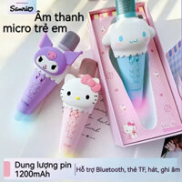 Loa Bluetooth Sanrio k05 có micro, loa di động Kuromi, micro hát ngoài trời tại nhà, quà tặng sinh nhật cho bé gái