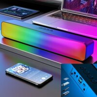 Loa Bluetooth Soundbar RGB, Có Khe Cắm Thẻ Nhớ, USB Dùng Cho Máy Tính, PC, Điện Thoại