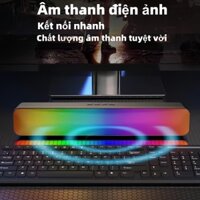 Loa bluetooth soundbar RGB N8 cao cấp âm thanh vòm 3D phiên bản đặc biệt dùng cho máy tính, vi tính, có đèn LED.