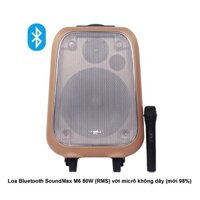 Loa Bluetooth SoundMax M6 80W (RMS) với micrô không dây (mới 98%)