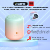 Loa bluetooth thiết kế nhỏ gọn Remax RB-H1 Kết nối nhanh đường truyền chất lượng cao, âm thanh trong trẻo