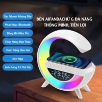Loa Bluetooth Thông Minh, Sạc Không Dây, tích hợp sạc không dây 15w,Đèn Led Theo Nhạc, Đèn Ngủ, Kết Nối Máy Tính Mẫu Chữ