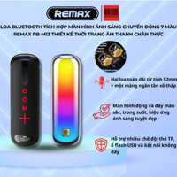 Loa Bluetooth tích hợp màn hình ánh sáng chuyển động 7 màu Remax RB-M13 thiết kế thời trang âm thanh chân thực