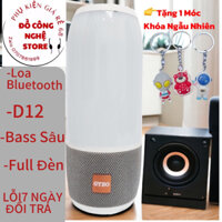 Loa BLuetooth TWS D12 Super BAss Mạnh Hiển Thị Đèn LED full Color