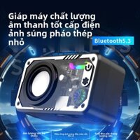 Loa Bluetooth V1 trong suốt, mecha, pháo thép nhỏ, dòng màu sắc, loa siêu trầm, quà tặng sáng tạo thời trang, loa mini