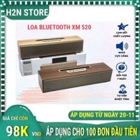 Loa bluetooth vỏ gỗ XM 520, pin trâu, thiết kế sang trọng thích hợp làm quà tặng.Bass cực chất