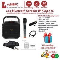 Loa Bluetooth W-King K1S VIMU - Loa karaoke không dây, công suất 40W, Wking T5 T9 K9 K3h K1S, Bass siêu to - BH 24 Tháng