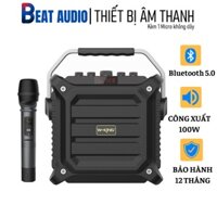 Loa bluetooth W-King K3H 100W loa karaoke bluetooth tặng kèm mic hát karaoke Pin cực lâu công suất lớn 100W- BH 12 tháng