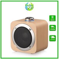 Loa Bluetooth Xách Tay Mini Huqu HQ-Q1B-Âm Thanh Chân Thực-Hàng Chính Hãng  - vân gỗ nhạt