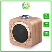 Loa Bluetooth Xách Tay Mini Huqu HQ-Q1B-Âm Thanh Chân Thực-Hàng Chính Hãng  - vân gỗ đậm