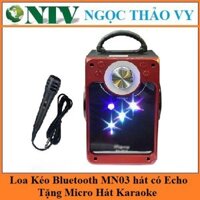 Loa bluetooth xách tay MN03 tặng kèm mic có dây hát Karaoke