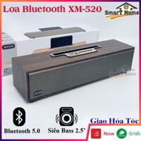 Loa bluetooth XM 520 Siêu Bass , Loa Bluetooth Để Bàn Vỏ Gỗ 20W Thiết Kế Sang Trọng Âm Thanh Trầm Ấm - Loa 2.5 Inch