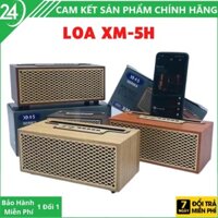 Loa Bluetooth XM-5H Vỏ Gỗ Công Suất 8W, Bass Trầm Ấm, Có Khe Giá Đỡ Điện Thoại Và Khe Cắm Thẻ Nhớ, Hỗ Trợ Jack Cắm AUX