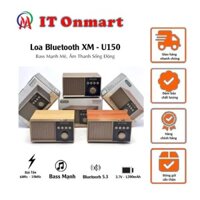 Loa Bluetooth XM U150 Trầm Ấm Kiểu Dáng Cổ Điển Thiết Kế Vân Gỗ - Loa U150 Âm Thanh Chất Lương Cao