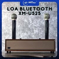 Loa Bluetooth XM-Uk525 Kèm 2 Micro Karaoke Radio, USB, Thẻ nhớ, Bluetooth nghe nhạc karaoke cực thích