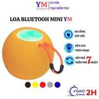 Loa bluetooth YM hình cầu cầm tay có đèn led, decor phòng,âm thanh hay, pin khỏe