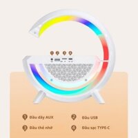 Loa bluetooth YN 2209 loại xịn, đèn chữ G hình vầng trăng khuyết kiêm đế sạc không dây, tích hợp đèn ngủ, có sạc nhanh