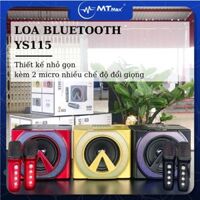 Loa Bluetooth YS115 - Kèm 2 Micro Không Dây, Có Đèn Led, Nhiều Chế Độ Đổi Giọng Âm Thanh Sống Động