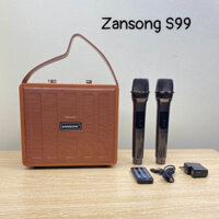 Loa bluetooth Zansong S99 kèm 2 micro không dây công suất 40W