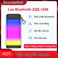 Loa Bluetooth ZQS-1206 Loa nghe nhạc cực chill với dãy đèn LED hỗ trợ 7 chế độ đèn - Phù hợp để decor trang trí Củ Loa