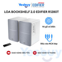 Loa Bookshelf 2.0 EDIFIIER R1280T | Vỏ gỗ cổ điển | Đầu vào RCA kép | Bảo Hành 12 Tháng