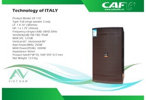Loa CAF UF-110