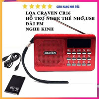 Loa Cắm Thẻ, Usb Craven CR-16 Nghe Pháp - Máy Nghe Đài Craven CR16