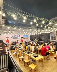 Loa cho nhà hàng Hàn Quốc Mr.Pokki, Quận 7, amply 2 kênh 380w, bluetooth 5.0, loa V24c-24w, loa được thiết kế riêng cho quán, bật lớn không tạp âm, miễn phí công lắp đặt, bảo hành dài hạn 5 năm