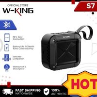 Loa chống nước không dây di động Mini W-KING S7 có loa xe đạp Bluetooth ngoài trời TF / FM / AUX / NFC cho điện thoại Loa