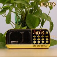 Loa Craven CR-836S ,máy nghe nhạc, đài FM, học tiếng anh hỗ trợ kết nối thẻ nhớ USB