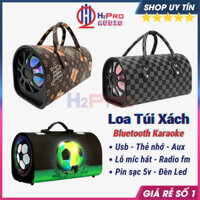 Loa Crown 4-5-6 Có Bluetooth Karaoke Không Dây, Loa Túi Xách Có Led, Pin Sạc, Super Bass Nghe Nhạc Cực Hay - H2Pro Audio
